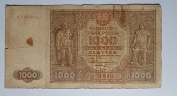 1000 złotych 1946