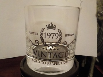 Oryginalna szkocka szklanka do whisky 1979 INSAXA