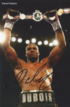 Daniel DUBOIS oryginalny autograf! BOKS