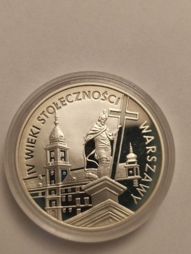 20 zł 4 wieki stołeczności Warszawy 1996