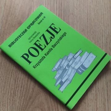 Poezje Baczyńskiego Biblioteczka Opracowań 31