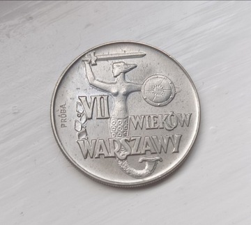 1965  VII Wieków Warszawy PRL - PRÓBA : 10 złotych