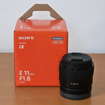 Obiektyw Sony E SEL11F18