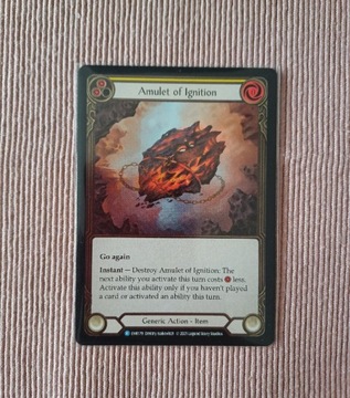 Flash and Blood Amulet of Ignition Cold foil