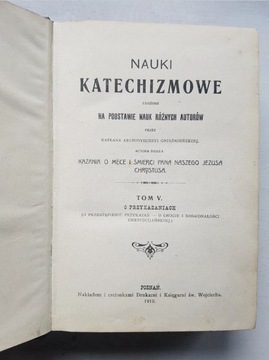 Nauki Katechizmowe  T. V 1910r.