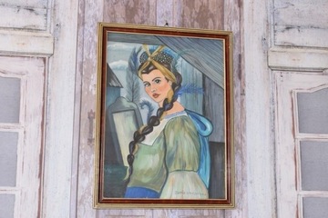 Zofia Stryjeńska - portret góralki - stary obraz