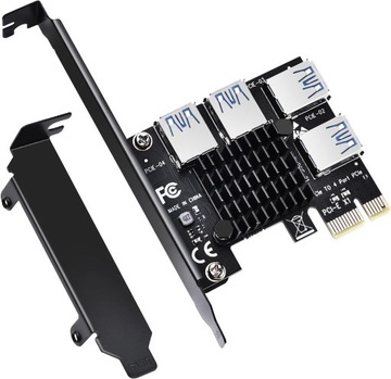 Adapter Rozdzielacz Portu PCI-E USB RISER SPLITTER