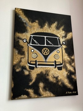 Obraz ręcznie malowany na płótnie Volkswagen