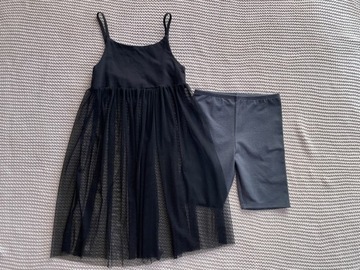 NEW LOOK Cudo zestaw sukienka tiul+legginsy 152