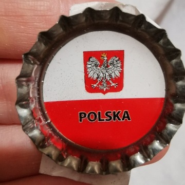 Mały Magnes na lodówkę Polska kapsel