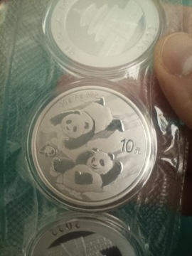 Panda 2022 30 g srebrna