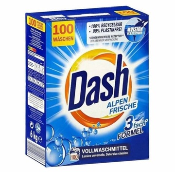 Dash do białego 100 prań 6kg z Niemiec DE