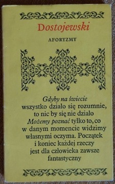 Dostojewski aforyzmy