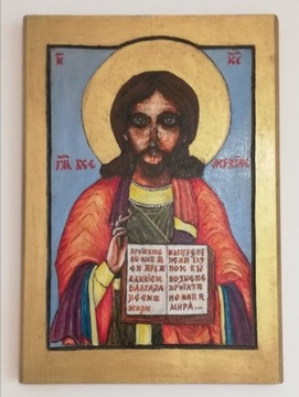 Pantokrator - ikona na desce, oryginalna