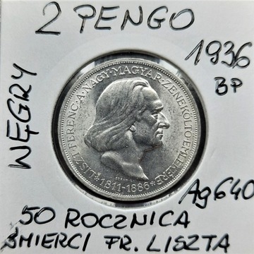 2  PENGO 1936 BP,  WĘGRY  ,Stan I  ,N: 200.000 szt