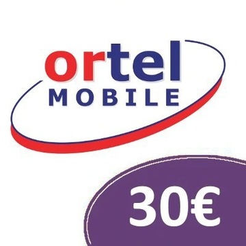 Doładowanie Ortel Mobile €30 Euro Kod Niemcy DE
