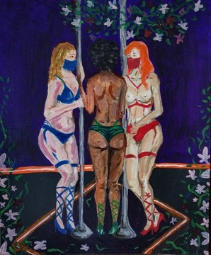 Obraz akrylowy "Modern three graces"