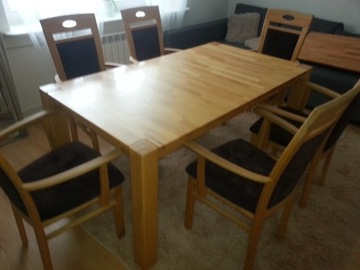 komplet stół i 6 krzeseł Klose 