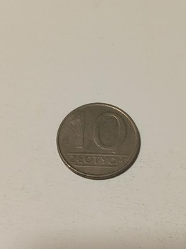 Moneta, 10 zł złotych nominał 1987