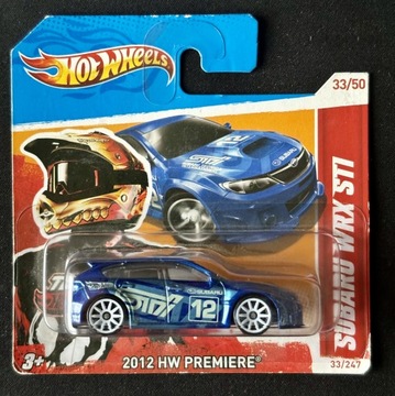 SUBARU WRX STI PREMIEROWE 2012 HOT WHEELS V5321