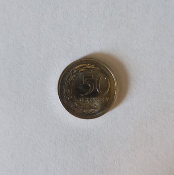 Numizmatyka moneta 50 groszy destrukt kolekcje