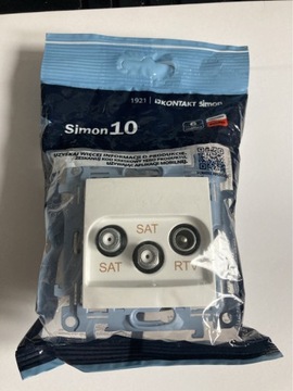 Gnizdo RTV-2x SAT Kontakt-Simon 10