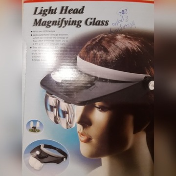 Okulary z lupą i lampą Led 