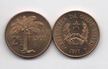 Guinea-Bissau/ Gwinea Bissau - 2 1/2 Pesos 1977 FAO - aUNC