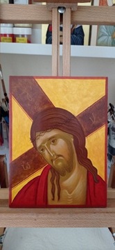 Pisana ikona Jezus Chrystus tempera