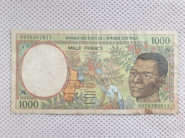 1000 Francs Afryka Centralna