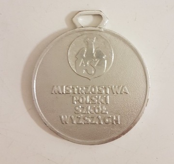 Medal aluminiowy Mistrzostwa Polski AZS 25 lat PRL