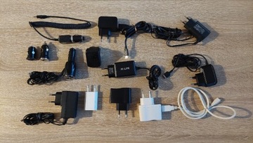 Ładowarki pakiet 13szt iPhone HTC Alcatel USB A B