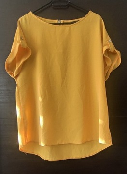 Bluzka elegancka Dorothy Perkins, żółta 42 XL 14