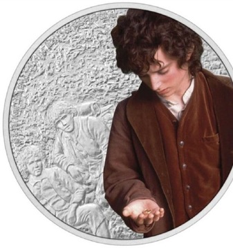Srebrna Moneta 2$ Frodo Baggins Władca Pierścieni