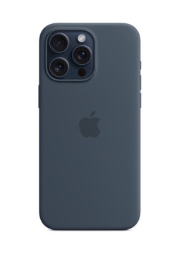 Apple granatowe silikonowe etui z MagSafe do iPhone 15 Pro Max