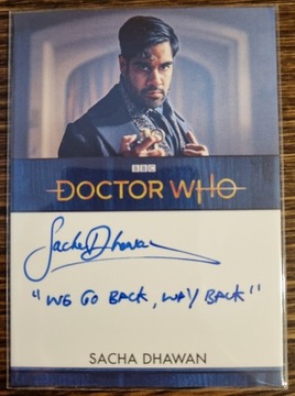 Rittenhous Doctor Who Sacha Dhawan Master autograf