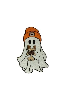 Haftowana naszywka Boo-Jee Ghost na Halloween 