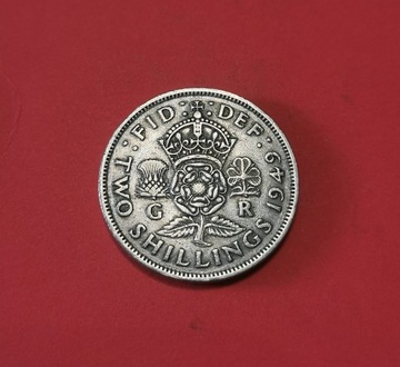 Moneta 2 szylingi 1949, Wielka Brytania