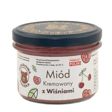 Mini miodek Miód kremowany z wiśniami 250g 