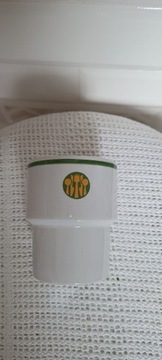 Kubek barowy porcelana Lubiana logo społem 