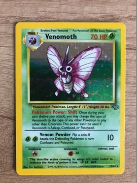 Karta Pokemon Venomoth 13 jungle holo oryginalna