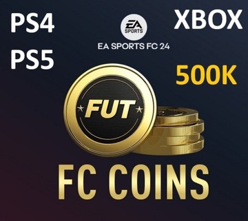 500k EA SPORTS FC24 FIFA coins monety PS4/PS5/XBOX