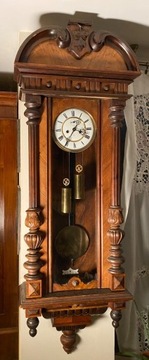 Bardzo duży zegar na dwie wagi Gustav Becker,150cm