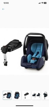 Fotelik samochodowy + baza isofix 