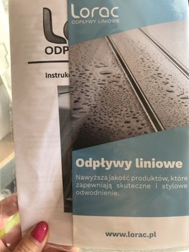 Lorac Mastif 50 cm odpływ liniowy do prysznica