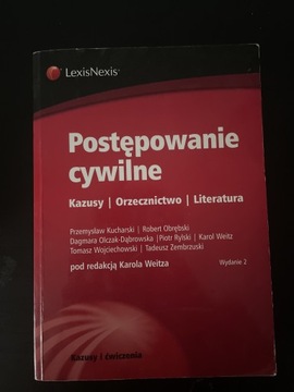 Postępowanie cywilne Kazusy Weitz