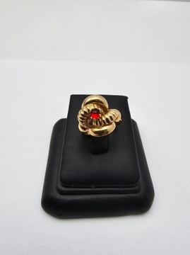 Piękny złoty pierścionek SERCE SMOKA 6,88g p750