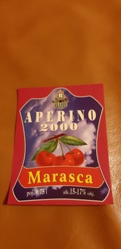 Etykieta po winie Aperino 2000 (jabol, bełt)