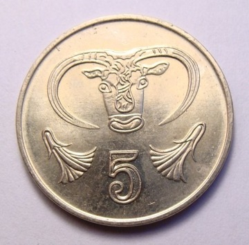 Cypr 5 cents 1998 r. PIĘKNA!