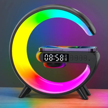 ŁADOWARKA INDUKCYJNA LED RGB GŁOŚNIK BLUETOOTH